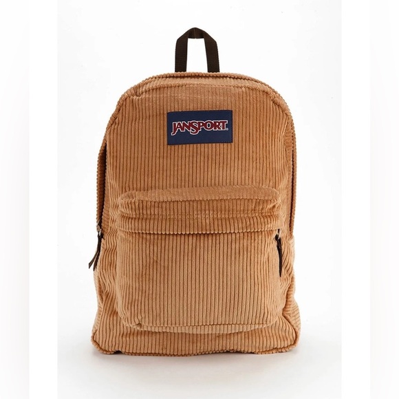 Jansport Handbags - Jansport Brown High Steaks Corduroy Backpack